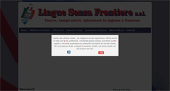 Desktop Screenshot of linguesenzafrontiere.com
