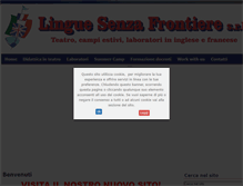 Tablet Screenshot of linguesenzafrontiere.com